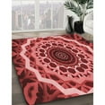 thumbnail image 3 of Ahgly Company Machine Washable Indoor Square Transitional Red Area Rugs, 6' Square, 3 of 7