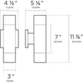 thumbnail image 4 of BAZZ Luvia Outdoor Wall Sconce Integrated LED 18W 3000K Aluminum Fixture, 4 of 4