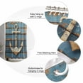 thumbnail image 5 of 72x78 Inch Shower Curtain Brown Anchor Nautical Bathroom Decor Waterproof Fabric Bathtub Bath Curtains Decorative Vintage Coastal Navy Blue Wooden Extra Long Shower Curtain Set with Hooks, 5 of 6
