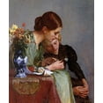 thumbnail image 2 of Ulrich, Charles Frederick 12x14 Black Ornate Wood Framed with Double Matting Museum Art Print Titled - The Flowers, 2 of 4