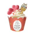 thumbnail image 4 of 12 PCS 1 Juego de adornos para cupcakes de Pascua, envoltorios para decoración de fiestas, herramienta de decoración para hornear pasteles, 4 of 5