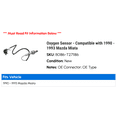 thumbnail image 2 of Oxygen Sensor - Compatible with 1990 - 1993 Mazda Miata 1991 1992, 2 of 2