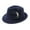 4# Navy, variant on Cyglowse Fedora Hats for Men Women Classic Short Brim Felt Manhatta Fedora Hat with Feathers Band Army Green One Size