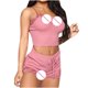 thumbnail image 4 of Conjunto de pijama con pantalones cortos y camisola de encaje sin mangas de lencería sexy para mujer Fridja nalpqowj39477, 4 of 6