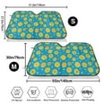 thumbnail image 3 of Kdxio Bee Sunflower Print Windshield Sun Shade,UV Rays and Sun Heat Protection,Sunshade for Car Windshield,Car Shade Front Windshield - Small, 3 of 6