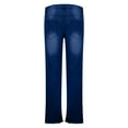 thumbnail image 4 of Jeans for Men Vintage Washed Denim Pants Mens Slim Fit Stretch Trousers Casual Distressed Jeans Soft Boot-Cut Pants, 4 of 8