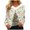 Yellow, variant on Womens Christmas Tops Long Sleeve Shirts Autumn Winter Casual Fashion V Neck Collar Print Casual Fall Clothes For Women Tees Blouses