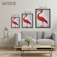 thumbnail image 4 of Merian Scarlet Ibis With Egg Nature Black Framed Canvas Wall Art Print 18X24", 4 of 4