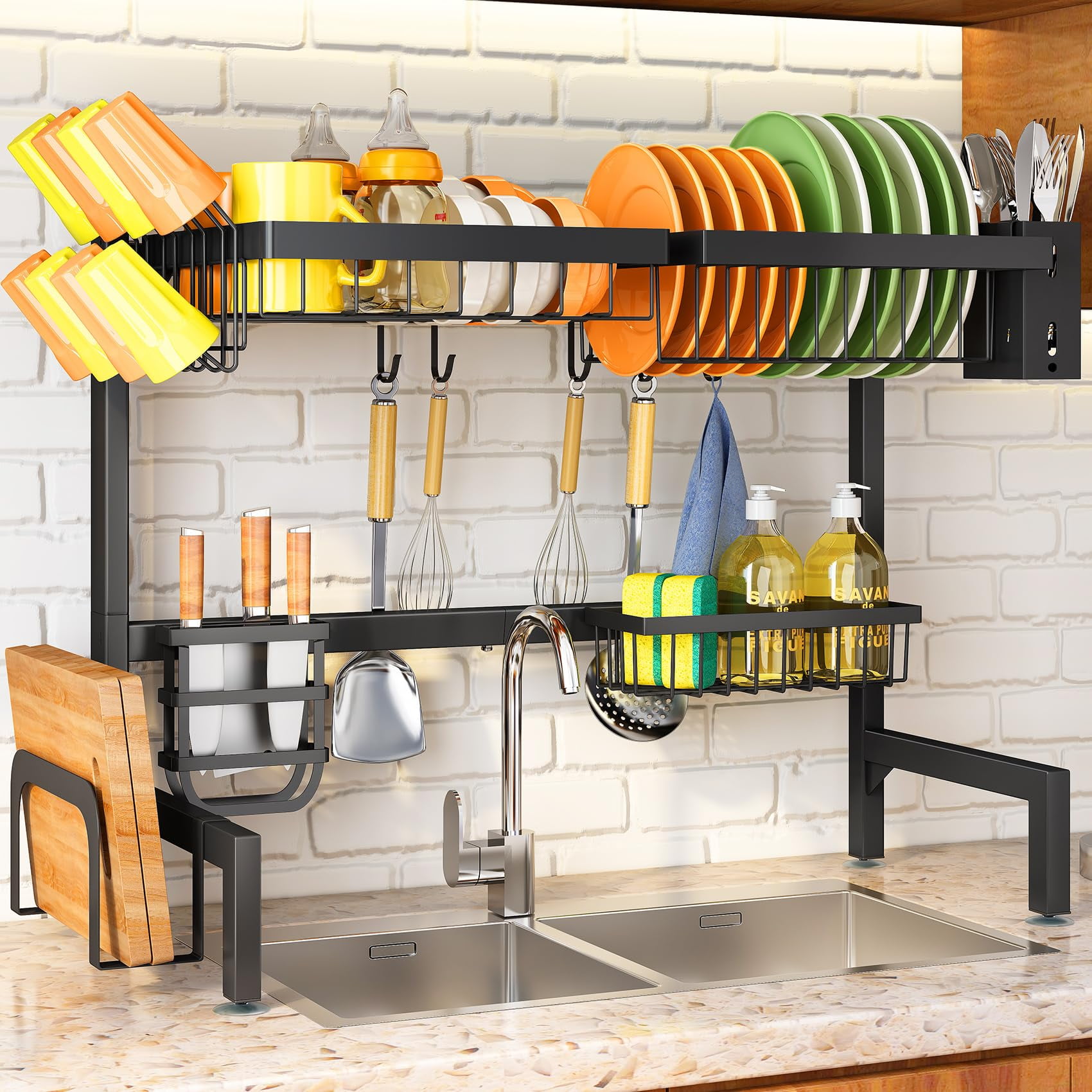 Kitchenaid Stainless Steel Wrap Compact Dish Rack in Satin Gray