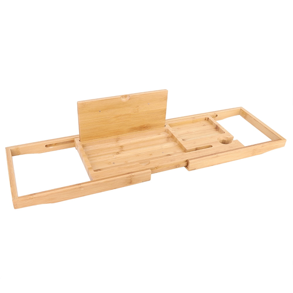 Multifunctional Wine Phone Book Storage Rack Retractable Bathtub Shelf