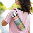 thumbnail image 6 of 20 Oz Pioneer Flower Coffee Tumbler Double Wall Insulated Stainless Steel Water Bottle | Metal Reusable Thermoses Flask with Cup Cap | Leak & Sweat Proof with Anti-Dust Lid, 6 of 7