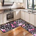 thumbnail image 3 of Kitchen Rugs Sets Of 2,Pink Leopard Pattern Anti Fatigue Kitchen Mat Rugs Non Slip Washable,Decorative Kitchen Floor Mats for Kitchen,Sink,Laundry,17"x47"+17"x47", 3 of 5