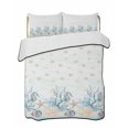 thumbnail image 2 of Aqua Coastal Shell Twin XL Size Down Alternative Comforter, Lightweight Comforter Quilt Bedding Set with Pillow Shams Nautical Coral Starfish Seahorse All Seasons Bed Comforter Duvet Insert 68"x98", 2 of 7