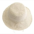 thumbnail image 5 of SikaFu Straw Hat Female Version Of Hand -Made Large Eaves Fisherman Hat Summer Traveling Sun Hats Can Fold The Beach Hat Tide, 5 of 9