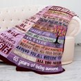 thumbnail image 2 of LHSHID 65th Birthday Gifts for Women Blanket 65th Birthday Decorations for Women Gifts for 65 Year Old Woman Gifts for 65th Birthday Birthday Gifts for Women Her Sister Throw Blanket 40"x50", 2 of 7