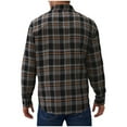 thumbnail image 3 of Button Shirt Checked Shirt for Men Plaid Shirt Cotton Lumberjack Regular Fit Men's Long Sleeve Black XXXXL, 3 of 6