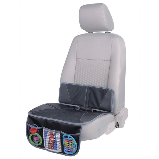 Jolly Jumper Car Seat Mat | Cushioned Protector with Anti-Skid Backing & Stabilizing Flap | Protects Car Upholstery | Fits Infant & Booster Seats
