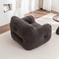 thumbnail image 6 of Hemvt Giant Bean Bag Chair with Armrests, High-Density Foam Lazy Sofa for Adults, Plush Teddy Fabric Comfy Reading Couch for Living Room & Bedroom, 6 of 8