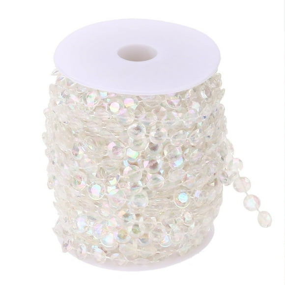 9 30M Acrylic Clear Beads String for Window Blackout Curtains Sound Proofing Window Blackout Curtains