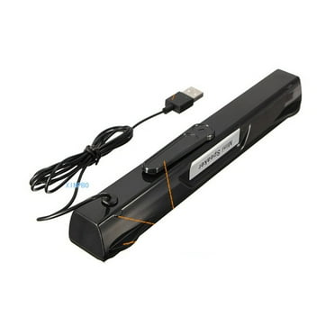 XB-19 USB 2.0 Sound Bar Mini Subwoof Notebook Speaker Soundbar Speaker (Black)