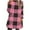 Pink, variant on BXINGOHAI Flannel Nightgowns for Women Long Sleeve Sleepwear Pajama Dress Button Sleepshirts with Pockets Green M