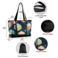 thumbnail image 2 of FORMRS Canvas Laptop Tote Bag for Women with 15.6" Computer Compartments Shoulder Handbag, Blue Cubes, 2 of 7