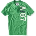 thumbnail image 1 of Camiseta henley Aeropostale Aero 87 para hombre verde extragrande, 1 of 1