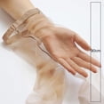 thumbnail image 5 of Opvise Women Pantyhose Seamless Ultrathin Transparent Solid Color See-through High Elasticity Match Dress Skinny High Waist Lady Stockings for OL White, 5 of 7