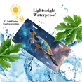 thumbnail image 4 of 1 Pcs 2D Flat License Plate Covers & Frames, Colorful Sea Turtle in Space For Decorative Front, Waterproof For Decoration Aluminum License Plate Covers & Frames Cover For Men Women, 12" X 6", 4 of 7