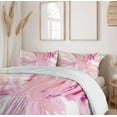 thumbnail image 6 of Ambesonne Marble Print Duvet Cover Set, Watercolors Mixed, 2-Calking, Magenta Coral Cream, 6 of 7