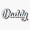 1pcs, variant on Daddy Bold Minimal Typography Sticker