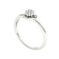 thumbnail image 2 of 1/10 Carat T.W. Diamond Bypass Cluster 10kt White Gold Engagement Ring, 2 of 5