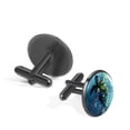 thumbnail image 2 of PhooArto Men's Classic Stainless Steel, Underwater Sea Turtle Flowers Cufflinks Business Wedding Shirts, Black, 2 of 6