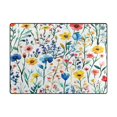 thumbnail image 5 of Yayeee Area Rugs for Living Room 5.2'x4' Non Slip Washable Bedroom Floor Carpet, Blue Wildflower Pattern, 5 of 5