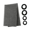thumbnail image 3 of Funda de repuesto para sillones reclinables, muebles de exterior, tela estándar para playa al aire libre Negro Gris, 3 of 9