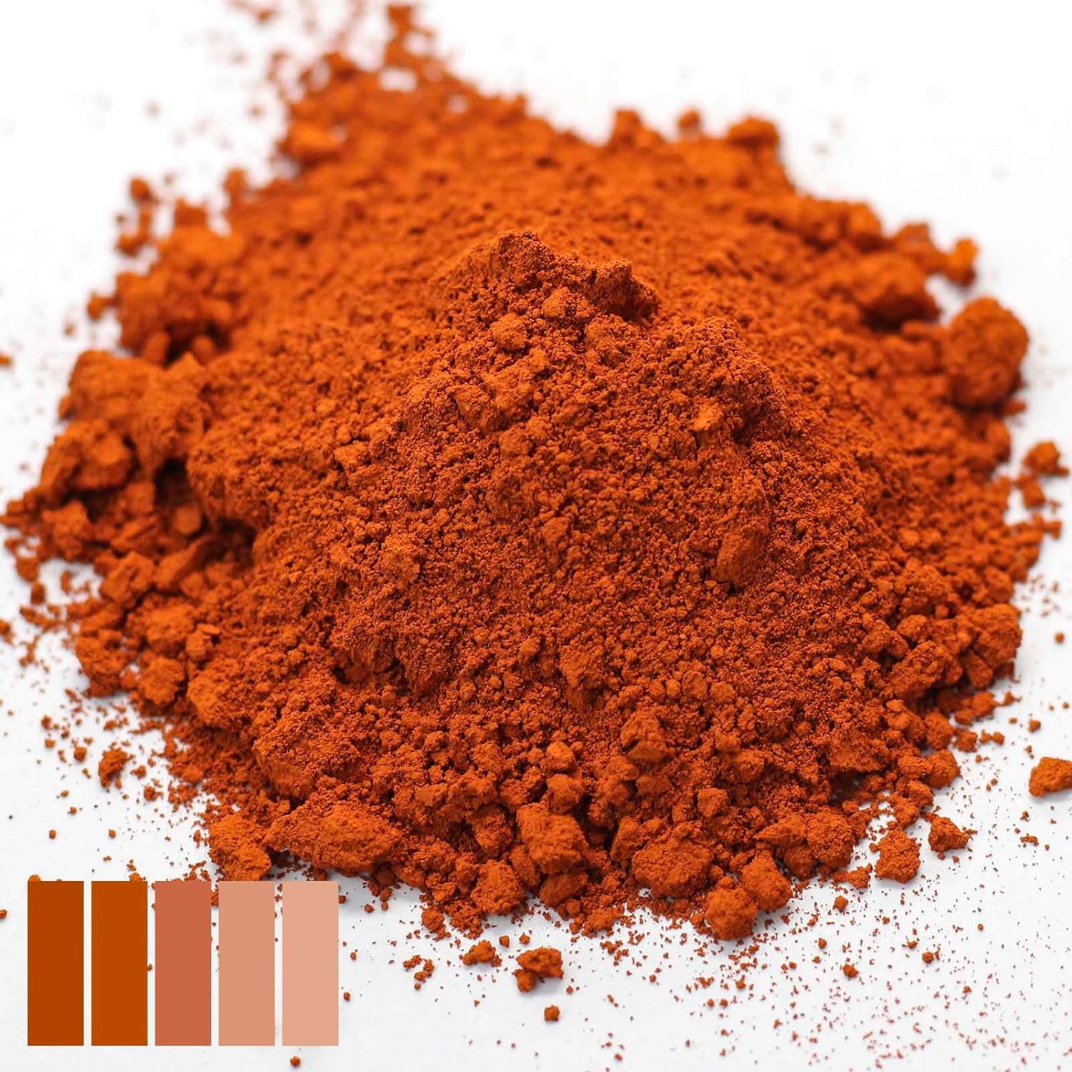 Orange Pigment Powder, Matte Orange Iron Oxide Powder, Orange Concrete Pigment Powder, Orange Grout Colorant, Color Dye for Cement Clay Wood Stain Putty Epoxy Resin 4 Oz, 8 Oz, 16 Oz