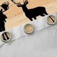 thumbnail image 4 of Manfei Jungle Wildlife Deer Black Out Curtains,Wild Animal Moose Curtains Pack of 2 (42x63 Each),Brown Black Bedroom Curtains For Kids,Breathable Home Decor, 4 of 6