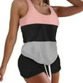 thumbnail image 1 of Sonducket Conjunto de chándal para mujer, chándal de moda con estampado encantador, ropa de diario, pantalones sueltos con cordón, oficina en casa, conjuntos de ropa Rosa/Gris/Negro S Sonducket AP011468-07, 1 of 6