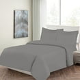 thumbnail image 4 of Duvet Cover Set 1800 Count Ultra Soft - Microfiber Duvet Set of 3 Pieces (Dark Grey, King/California King) - Hypoallergenic Duvet Cover - Lux Decor Collection, 4 of 4
