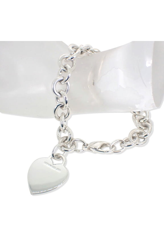 Pre-Owned TIFFANY & Co. 925 Heart Tag Bracelet