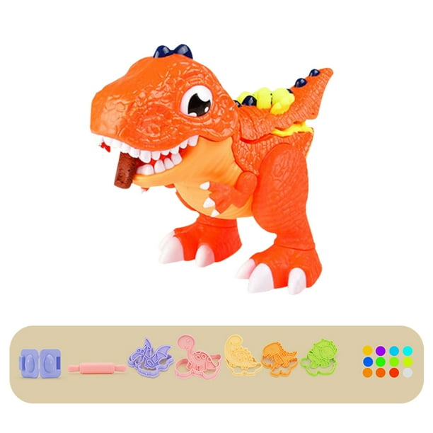 Kit De Dinosaurio Diy, Juego De Plastilina De Dinosaurio Con Moldes De Dinosaurio, Juego De Herramientas De Molde De Plastilina De Color Para Niños Methold FN003358-02