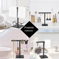thumbnail image 2 of 2X Hand Towel Holder Stand for Bathroom Vanity Stainless Steel Standing Towel Rack Stand Towel Bar for Bathroom -Black, 2 of 2