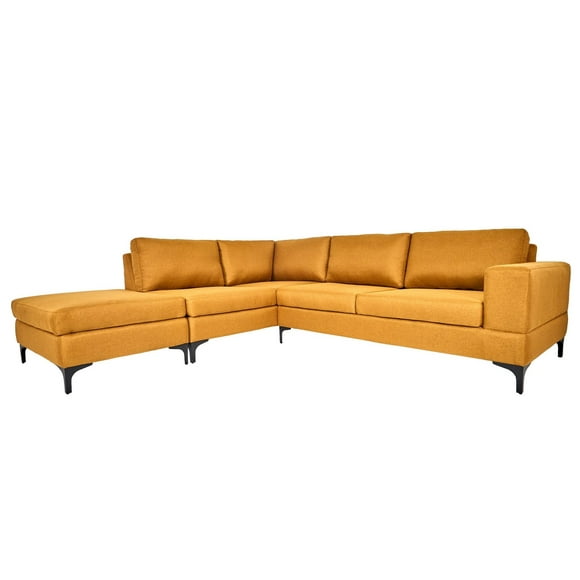 Sala Modular Kama 2 Mostaza - Kessa Muebles