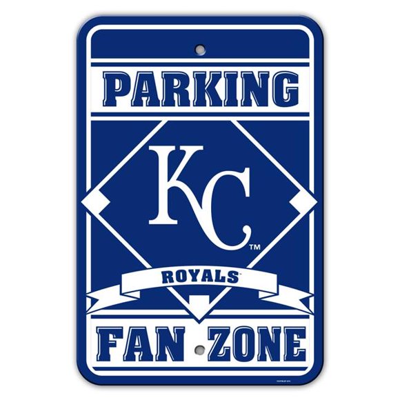 Kansas City Royals Signe - Plastique - Zone de Ventilateur de Stationnement - 12 Po x 18 Po