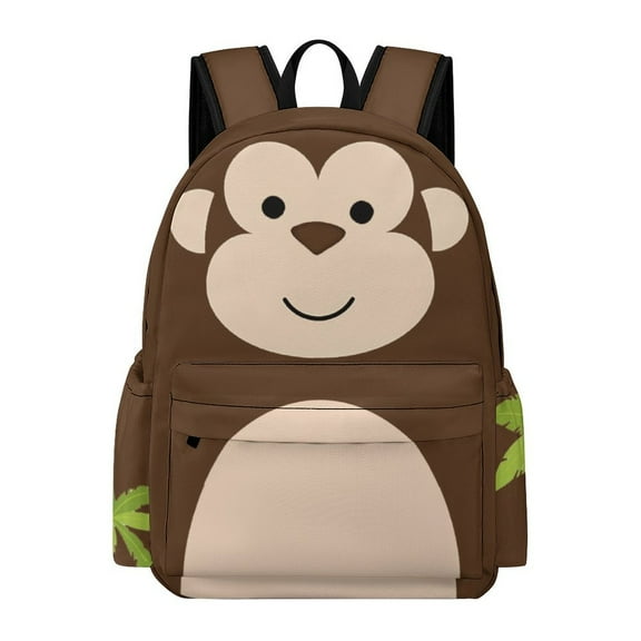 Monkey Backpack 17 Inch Cartoon Monkey Backpack Large Capacity Daily Commuter