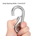 thumbnail image 3 of Gancho de cierre de carabiner, 3.16"/80.3mm Gancho de resorte de acero inoxidable 304 Clip de llavero 2 Pcs, 3 of 3