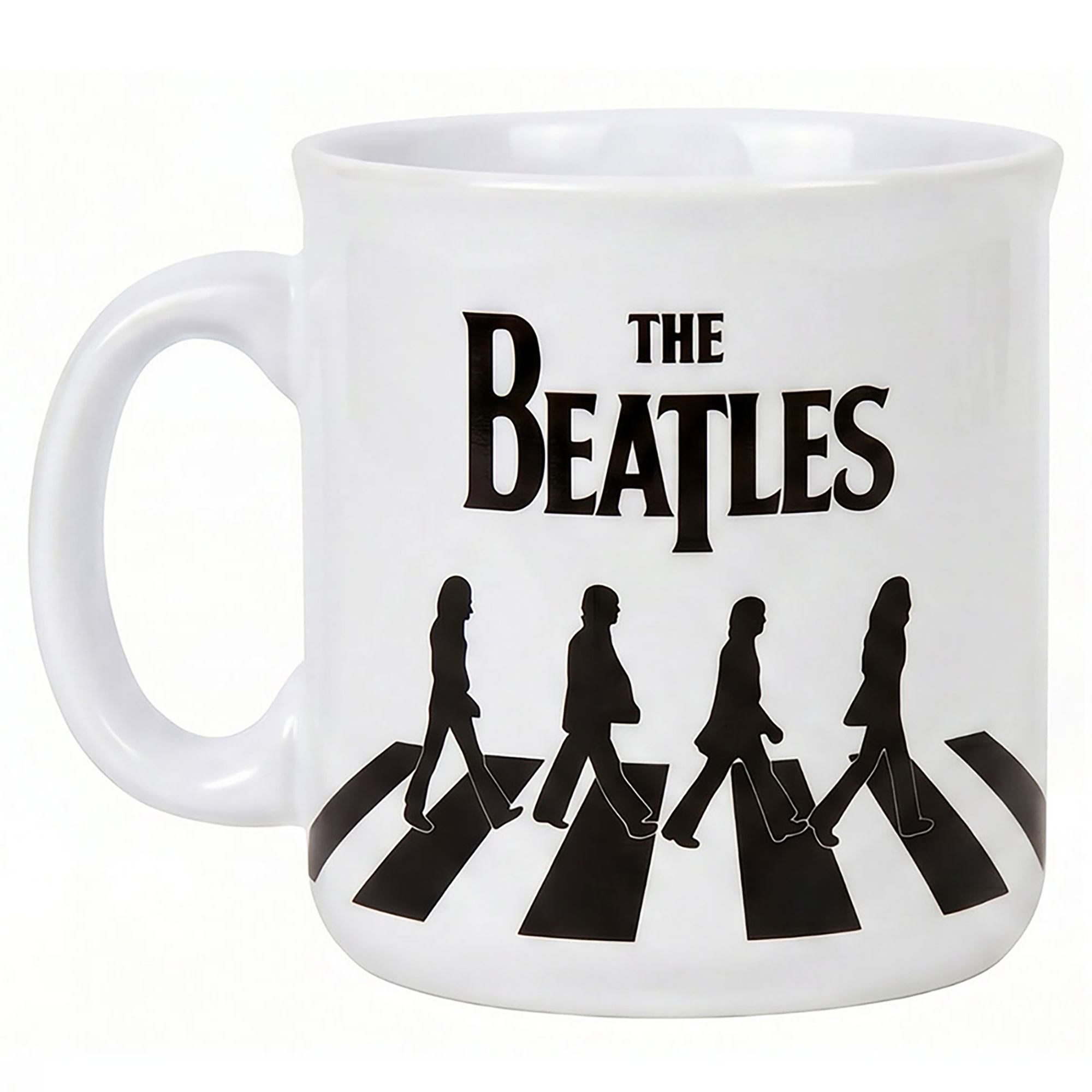 Pyramid America: The Beatles: Abbey Road Walk - 20oz Ceramic Camper Mug - Coffee & Tea Cup, Microwave-Dishwasher Safe, Band Fan Collectible, Licensed