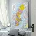 thumbnail image 3 of Sweden Map Posters Gifts Canvas Painting Poster Wall Art Decorative Picture Prints Modern Decor 08x12inch(20x30cm), 3 of 6