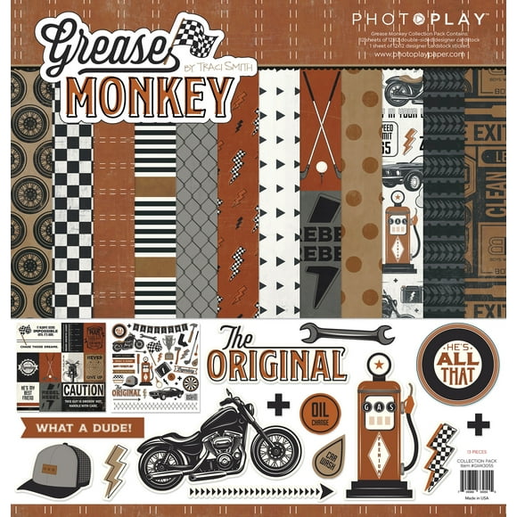 PhotoPlay Collection Pack 12"X12"-Graisse Singe GMK3055