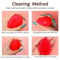 thumbnail image 4 of 1 Pieces Mini makeup eggs for makeup and Concealer Red, 4 of 4